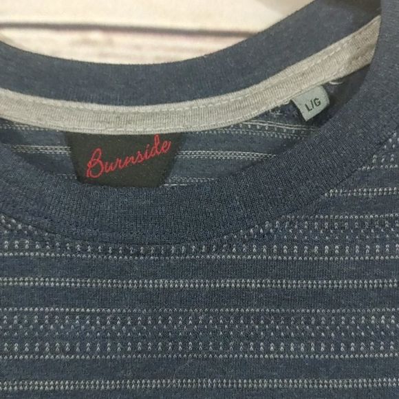 BURNSIDE Long Speed Cotton Polyester Tee - Picture 3 of 4